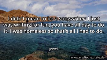Englisches Zitat von Jewel als Bild