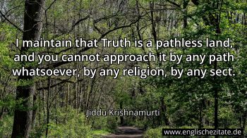 Englisches Zitat von Jiddu Krishnamurti als Bild