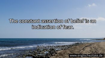 Englisches Zitat von Jiddu Krishnamurti als Bild