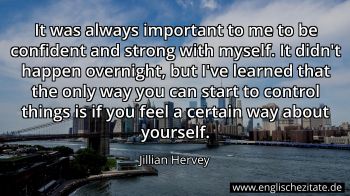 Englisches Zitat von Jillian Hervey als Bild