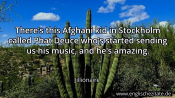 Englisches Zitat von Jillionaire als Bild