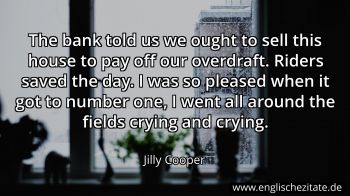 Englisches Zitat von Jilly Cooper als Bild