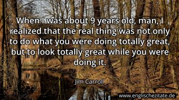 Englisches Zitat von Jim Carroll als Bild