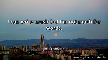 Englisches Zitat von Jim Diamond als Bild