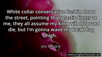 Englisches Zitat von Jimi Hendrix als Bild