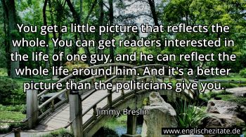 Englisches Zitat von Jimmy Breslin als Bild