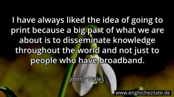 Englisches Zitat von Jimmy Wales als Bild