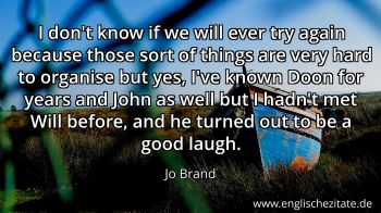 Englisches Zitat von Jo Brand als Bild