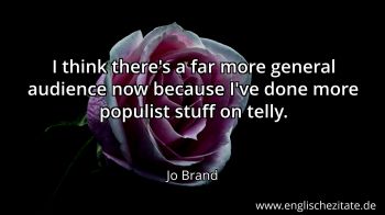 Englisches Zitat von Jo Brand als Bild