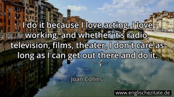 Englisches Zitat von Joan Collins als Bild