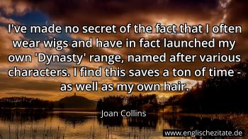 Englisches Zitat von Joan Collins als Bild