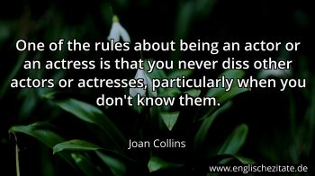 Englisches Zitat von Joan Collins als Bild