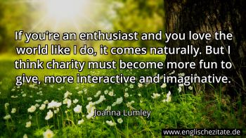 Englisches Zitat von Joanna Lumley als Bild