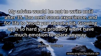 Englisches Zitat von Joanna Trollope als Bild