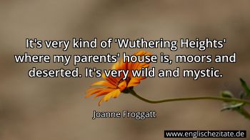 Englisches Zitat von Joanne Froggatt als Bild
