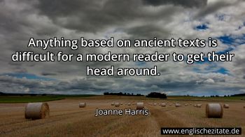 Englisches Zitat von Joanne Harris als Bild