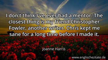 Englisches Zitat von Joanne Harris als Bild