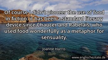 Englisches Zitat von Joanne Harris als Bild