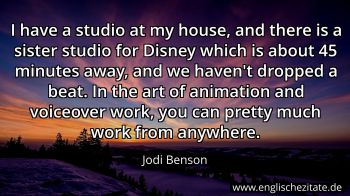 Englisches Zitat von Jodi Benson als Bild