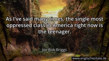 Englisches Zitat von Joe Bob Briggs als Bild