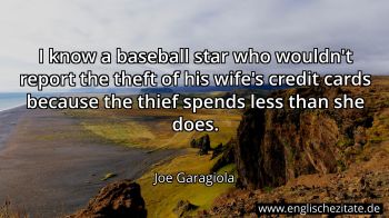 Englisches Zitat von Joe Garagiola als Bild