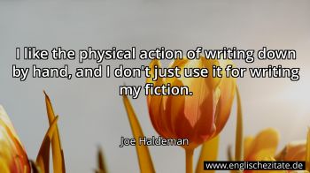 Englisches Zitat von Joe Haldeman als Bild