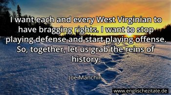 Englisches Zitat von Joe Manchin als Bild