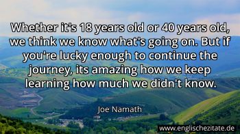 Englisches Zitat von Joe Namath als Bild