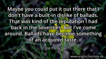Englisches Zitat von Joe Perry als Bild