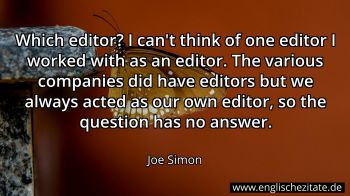 Englisches Zitat von Joe Simon als Bild
