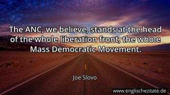Englisches Zitat von Joe Slovo als Bild