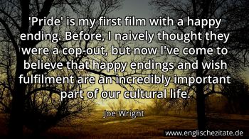 Englisches Zitat von Joe Wright als Bild