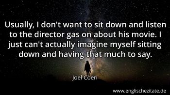 Englisches Zitat von Joel Coen als Bild