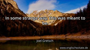 Englisches Zitat von Joel Gretsch als Bild