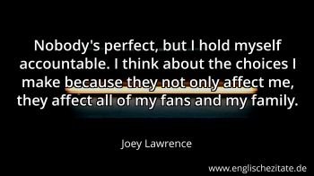 Englisches Zitat von Joey Lawrence als Bild