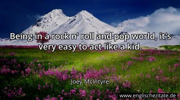 Englisches Zitat von Joey McIntyre als Bild