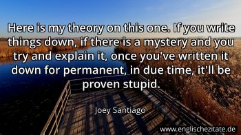 Englisches Zitat von Joey Santiago als Bild