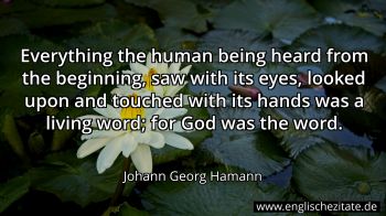 Englisches Zitat von Johann Georg Hamann als Bild