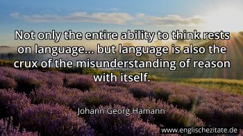 Englisches Zitat von Johann Georg Hamann als Bild