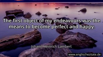 Englisches Zitat von Johann Heinrich Lambert als Bild