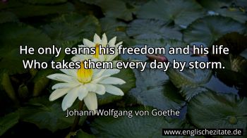 Englisches Zitat von Johann Wolfgang von Goethe als Bild