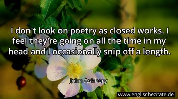 Englisches Zitat von John Ashbery als Bild