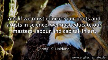 Englisches Zitat von John B. S. Haldane als Bild