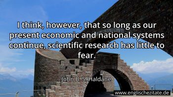 Englisches Zitat von John B. S. Haldane als Bild