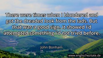 Englisches Zitat von John Bonham als Bild