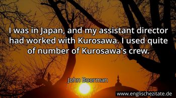 Englisches Zitat von John Boorman als Bild