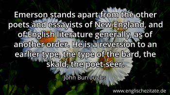 Englisches Zitat von John Burroughs als Bild
