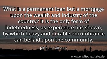 Englisches Zitat von John C. Calhoun als Bild