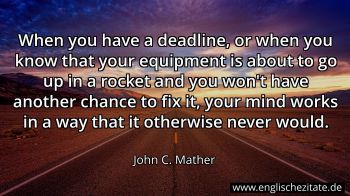 Englisches Zitat von John C. Mather als Bild