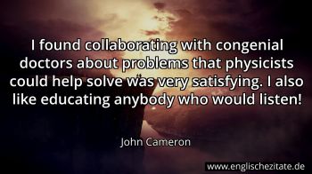 Englisches Zitat von John Cameron als Bild